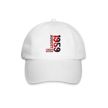 1959 August Limited Edition 64th Birthday Outfit - Baseball Cap - white/white - Front