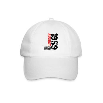 1959 August Limited Edition 64th Birthday Outfit - Baseball Cap - white/white - Front