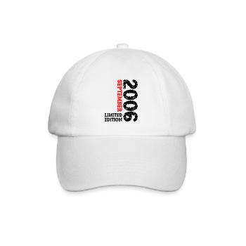 2006 September Limited Edition 17. Geburtstag Deko - Baseballkappe - Weiß/Weiß - Vorne
