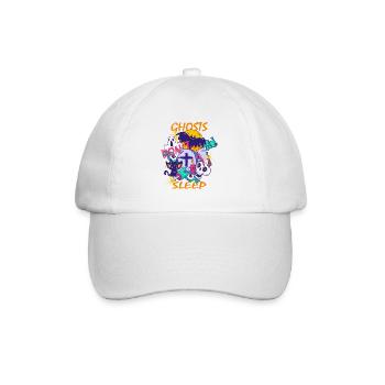 LES FANTÔMES D’HALLOWEEN NE DORMENT PAS - Casquette classique - blanc/blanc - Devant