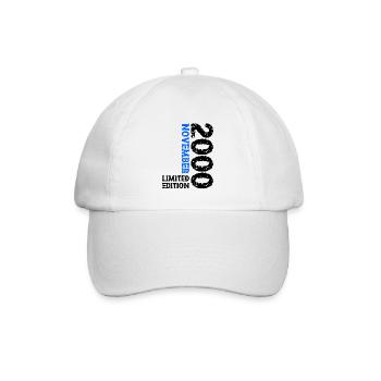 2000 novembre édition limitée 23e anniversaire décoration - Casquette classique - blanc/blanc - Devant