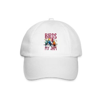 Lustige Vögel Vogelkunde Ornithologe Lustiger Vogelbeobachter - Baseballkappe - Weiß/Weiß - Vorne