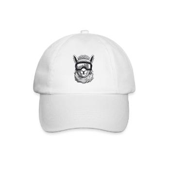 Lama Wintersport - Baseballkappe - Weiß/Weiß - Vorne