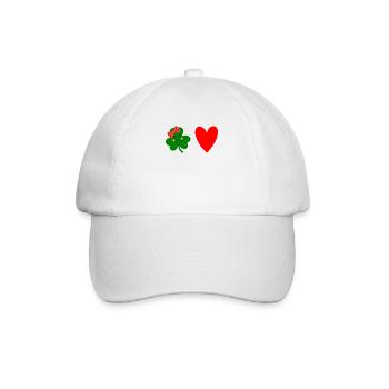 Accessoires de la Saint-Patrick Irlande Shamrock décoration - Casquette classique - blanc/blanc - Devant