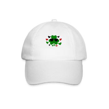 Accessoires de la Saint-Patrick Irlande Shamrock décoration - Casquette classique - blanc/blanc - Devant