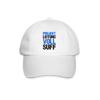 Bier Saufen Shirt Damen Herren Feiern Partnerlook - Baseballkappe - Weiß/Weiß - Vorne