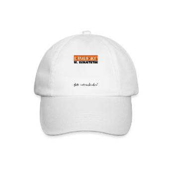 18th Birthday Gift Girls Boys Guestbook - Baseball Cap - white/white - Front
