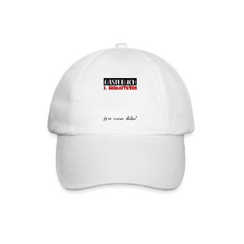 1er cadeau d’anniversaire filles garçons livre d’or - Casquette classique - blanc/blanc - Devant