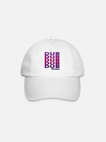 Dub Techno - Baseballkappe - Weiß/Weiß