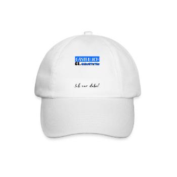 Livre d’or Décoration Hommes 61e Anniversaire Tshirt Homme - Casquette classique - blanc/blanc - Devant
