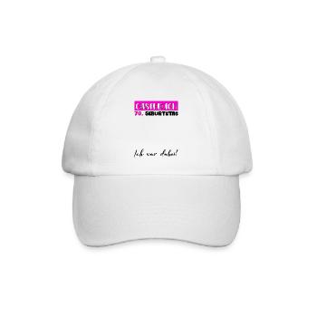 70e anniversaire cadeau femme décoration livre d’or femme - Casquette classique - blanc/blanc - Devant