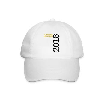 2018 Édition Limitée Anniversaire Cadeau Décoration - Casquette classique - blanc/blanc - Devant