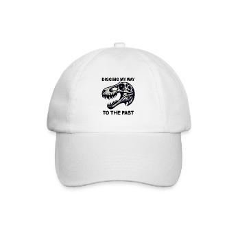 Fossil Hunter, Fossil Hunter, Paleontologist - Baseball Cap - white/white - Front