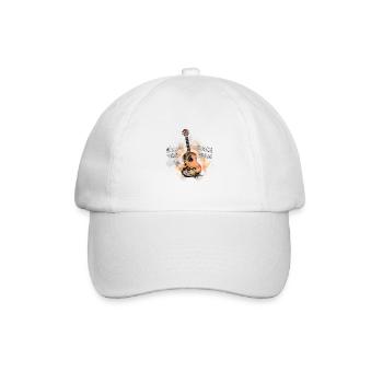 Aquarelle acoustique – Symphonie rythmée au pinceau - Casquette classique - blanc/blanc - Devant