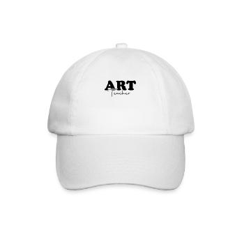 Kunstlehrer Lustige Kunstschule Künstler Lehrer - Baseballkappe - Weiß/Weiß - Vorne