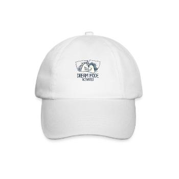 Lustige Schlafende - Baseballkappe - Weiß/Weiß - Vorne