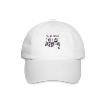 Funny Sleeping Robot Rest Mode Pajamas - Baseball Cap - white/white - Front