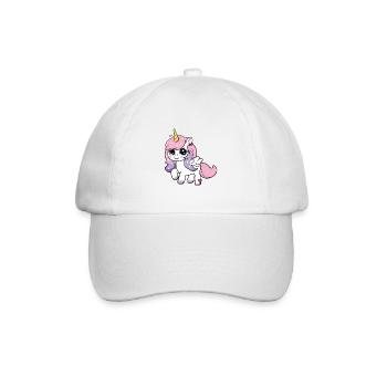 Unicorn with stars - Baseball Cap - white/white - Front
