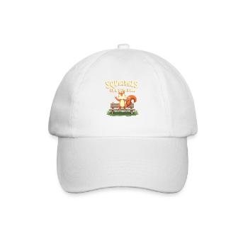 Squirrel Watching Enthusiast Wildlife - Baseball Cap - white/white - Front