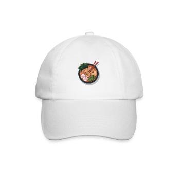 Pop Art Ramen Noodles Bowl Graphic - Baseball Cap - white/white - Front