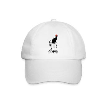 Christmas Cat - Baseball Cap - white/white - Front