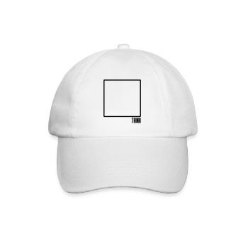 Penser en dehors de la boîte Illustration d'art minimal - Casquette classique - blanc/blanc - Devant