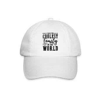coolest family - Baseball Cap - white/white - Front