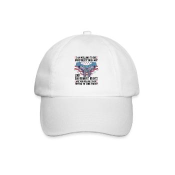 Gun Rights Gun Lover 2nd Change Gun Owners - Baseball Cap - white/white - Front