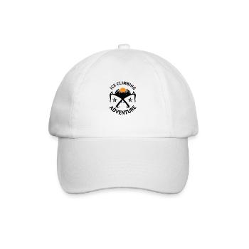 Eiskletterer Eisklettern Sportler Eis Klettern - Baseballkappe - Weiß/Weiß - Vorne