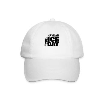 Eiskletterer Eisklettern Sportler Eis Klettern - Baseballkappe - Weiß/Weiß - Vorne