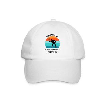 Racqueetball - Baseball Cap - white/white - Front