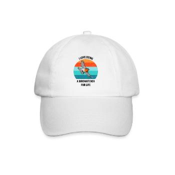 Bird Watching Bird Watching Birding Bird - Baseball Cap - white/white - Front