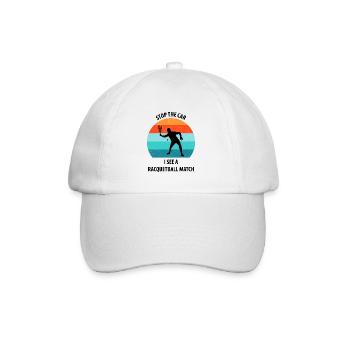 Racqueetball - Baseball Cap - white/white - Front