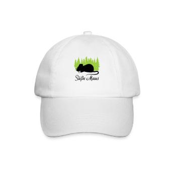 "Süße Maus: Zart und Liebenswert" - Baseballkappe - Weiß/Weiß - Vorne
