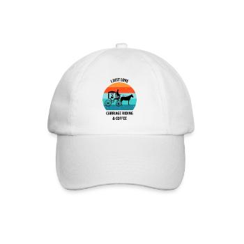 Cocher Calèche Calèche Café - Casquette classique - blanc/blanc - Devant