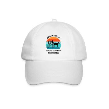 Coachman Carriage Horse-drawn carriage Coffee - Baseball Cap - white/white - Front
