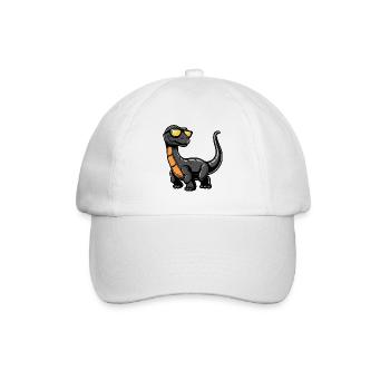 Dinosaur brontosaurus Cool Comic - Baseball Cap - white/white - Front