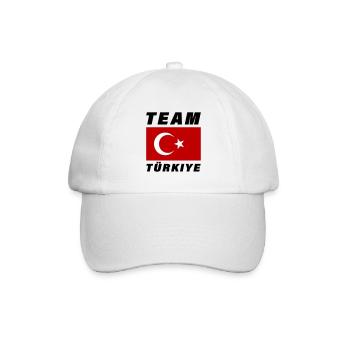 Équipe Turquie Drapeau Türkiye - Casquette classique - blanc/blanc - Devant
