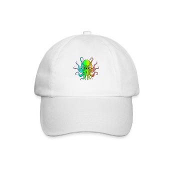 Rainbow Cthulhu - Baseball Cap - white/white - Front
