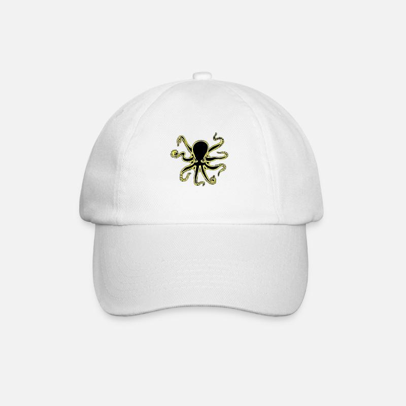 NEON OCTOPUS - Casquette classique - blanc/blanc