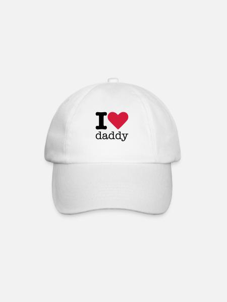 I Love Daddy - Casquette classique - blanc/blanc