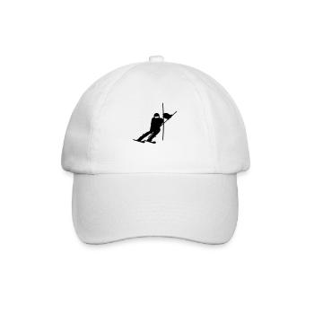 ski de slalom (1c) - Casquette classique - blanc/blanc - Devant