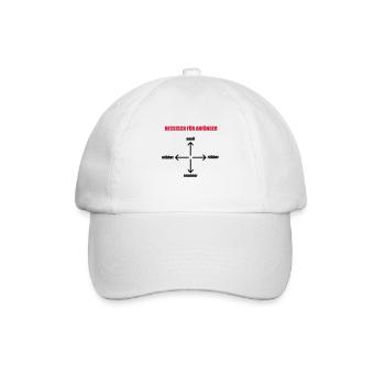 Hessischer Sprachkurs - Baseballkappe - Weiß/Weiß - Vorne