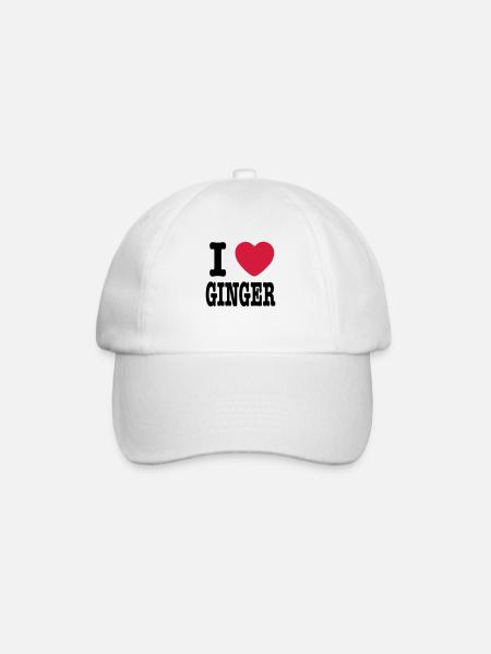J'aime Ginger - Casquette classique - blanc/blanc