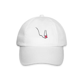 cigarette_01 - Baseballkappe - Weiß/Weiß - Vorne