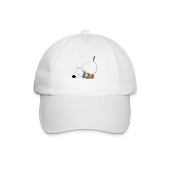 Chien - Casquette classique - blanc/blanc - Devant