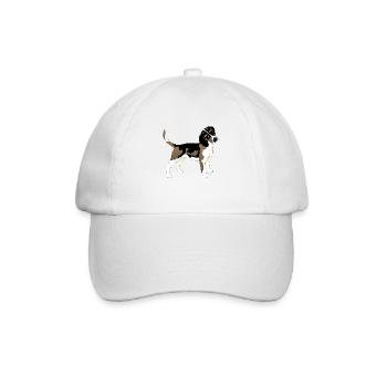 Chien - Casquette classique - blanc/blanc - Devant