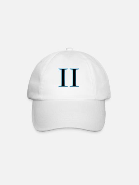 roman2 - Baseball Cap - white/white