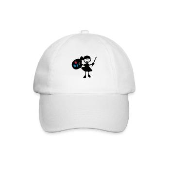 painter_girl - Baseball Cap - white/white - Front