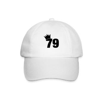 79_krone_f1 - Baseballkappe - Weiß/Weiß - Vorne
